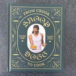 Snoop Dogg 'From Crook to Cook' Cookbook - Green & Gold Cover